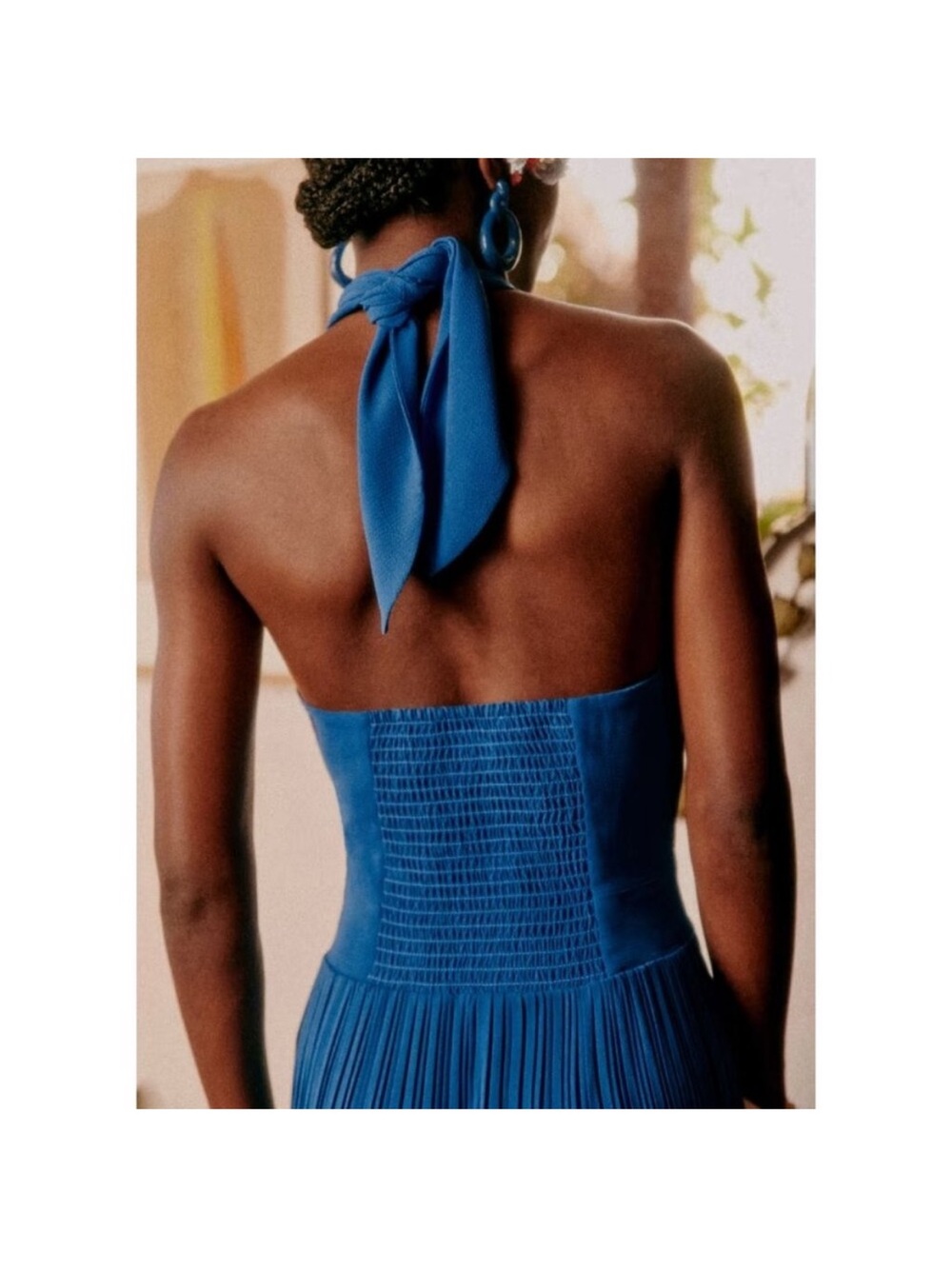 Sezane Piper Cobalt Blue Jumpsuit - Picture 7 of 10